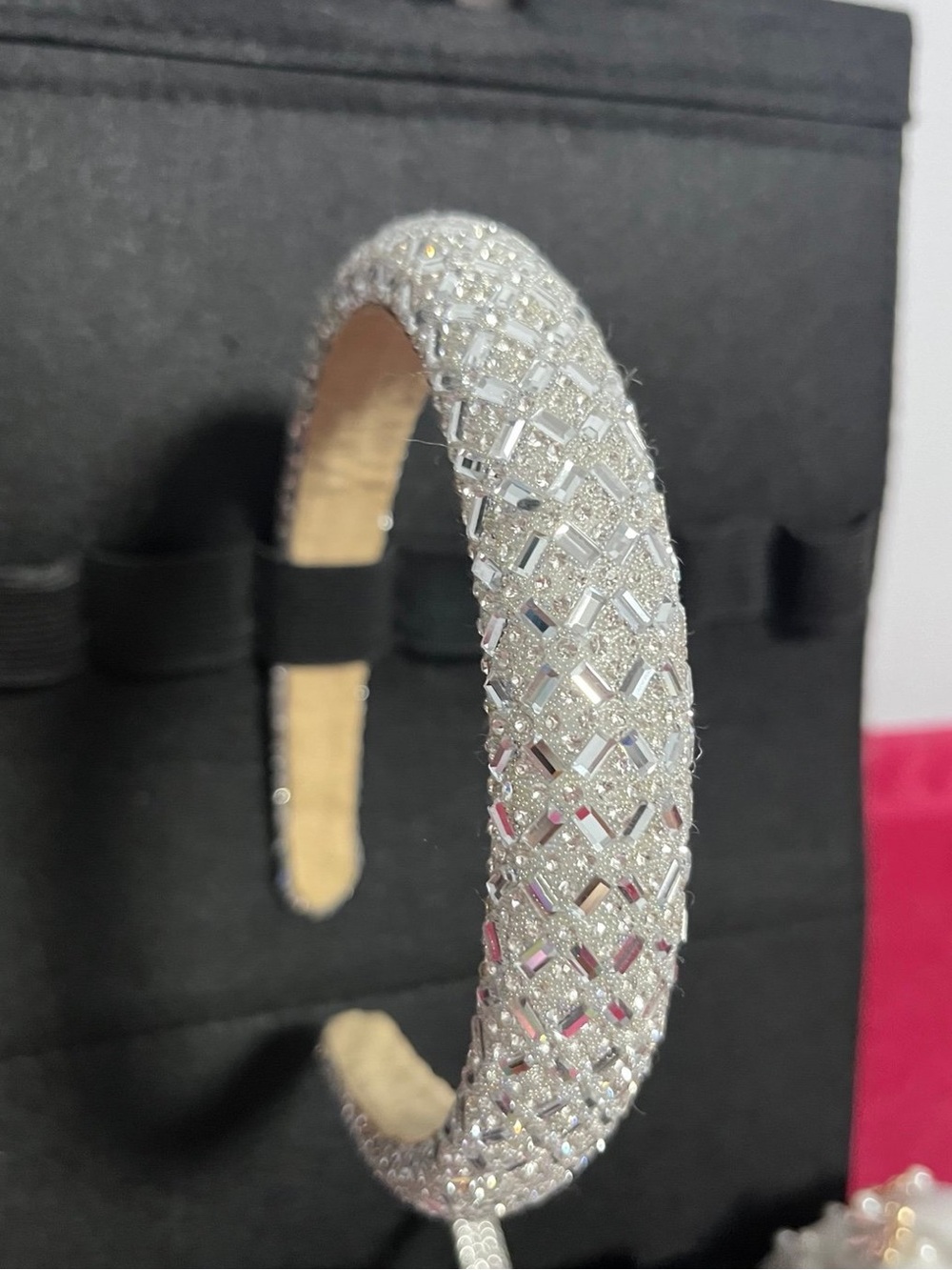 Sparkling Silver Crystal Headband - Elegant Womens Accessory